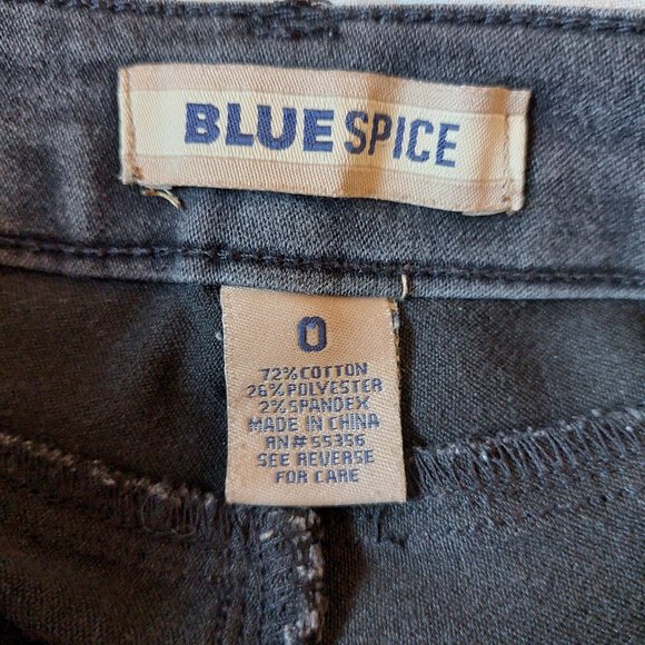 Blue Spice Faded Black Mid-Rise Jeans, Size 0 - Picture 3 of 6